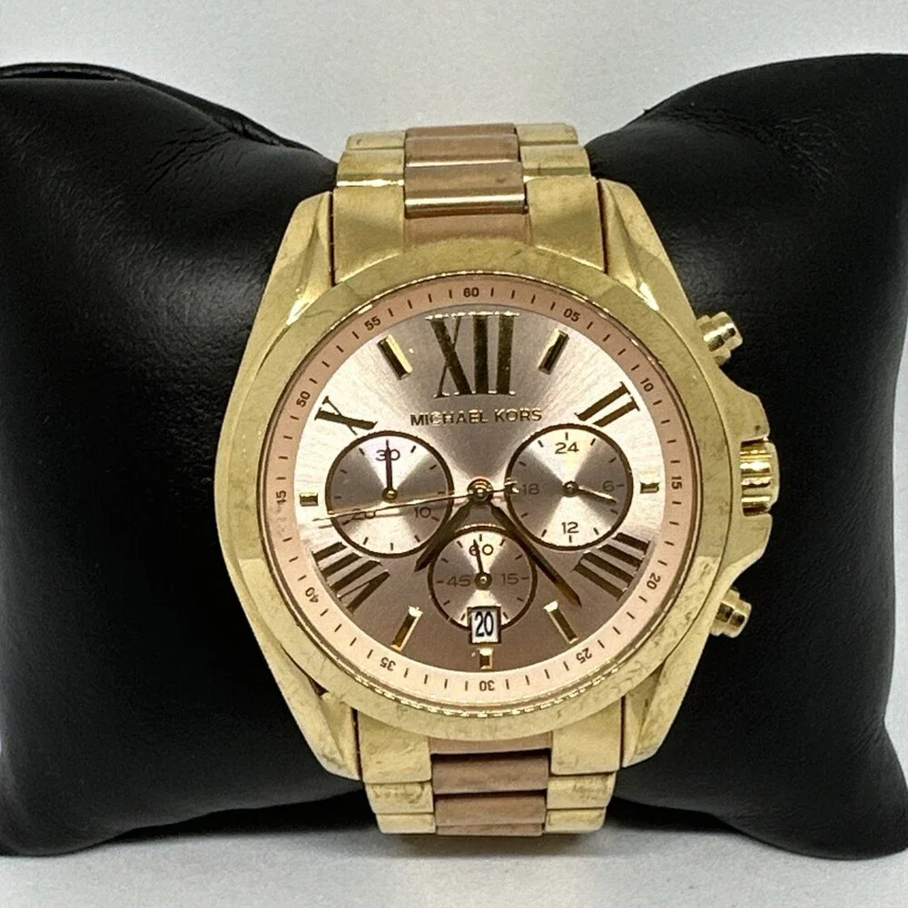 Michael Kors Bradshaw MK6359 Womens Two-Tone Stainless Steel Analog Watch HME621